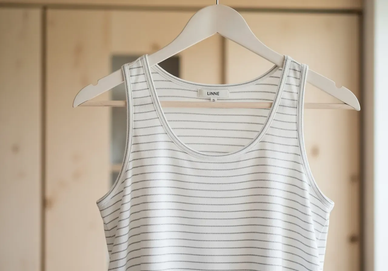 Randigt linne för skjortors fall