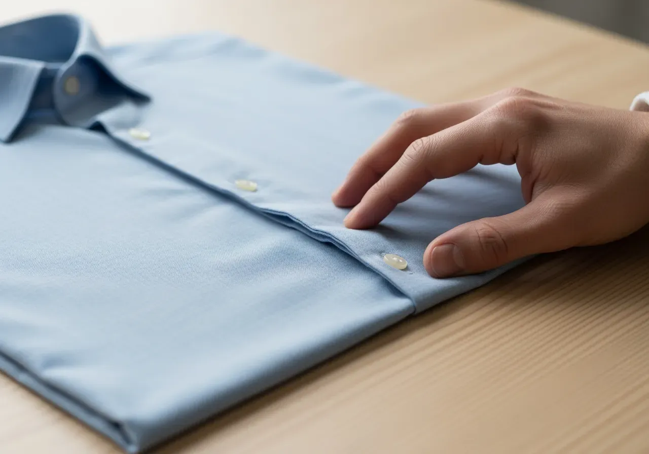 Skrynkling i skjorttyg enkelt