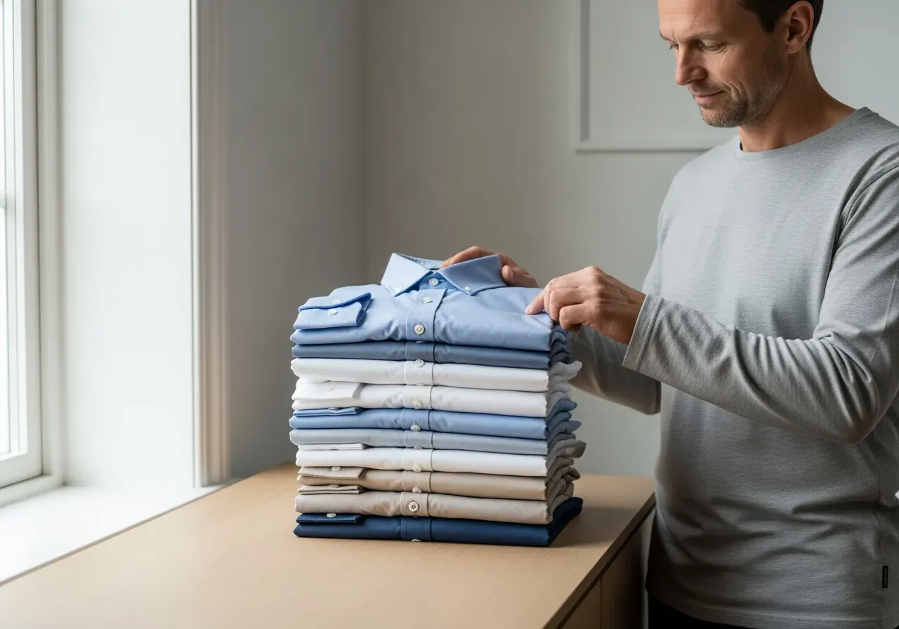 Lättstrukna poplin- och kypertskjortor